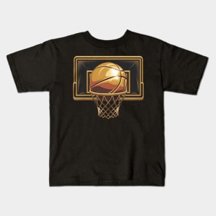 College basketball gold Kids T-Shirt
